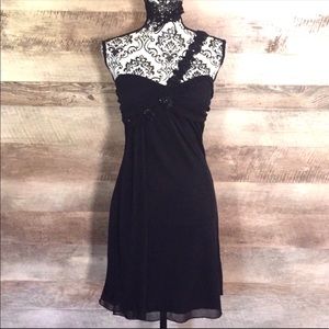 One Shoulder Sequin Strap Delicate Dress